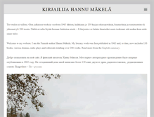 Tablet Screenshot of hannumakela.com